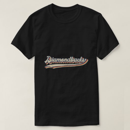 Diamondbacks Naam Retro  Gift for Men Women T-shirt (Design voorkant)