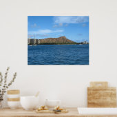 Diamondhead Oahu Hawaii Poster (Keuken)