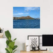 Diamondhead Oahu Hawaii Poster (Thuiskantoor)