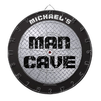 Diamondplate Industrial Man Cave Dartboard Dartbord