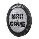 Diamondplate Industrial Man Cave Dartboard Dartbord (Voorkant Rechts)