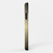 Diamondplate-patroon met zwart-gouden verdichting Case-Mate iPhone case (Achterkant/rechts)