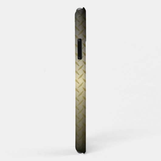 Diamondplate-patroon met zwart-gouden verdichting Case-Mate iPhone case (Achterkant/rechts)