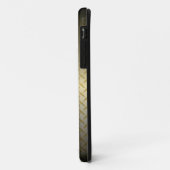 Diamondplate-patroon met zwart-gouden verdichting Case-Mate iPhone case (Achterkant/links)