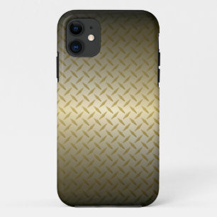 Diamondplate-patroon met zwart-gouden verdichting Case-Mate iPhone case