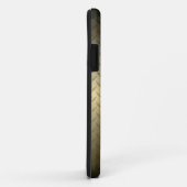 Diamondplate-patroon met zwart-gouden verdichting Case-Mate iPhone case (Achterkant/rechts)
