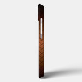 Diamondplate: zwarte patroon naar koper vervagen Case-Mate iPhone case (Achterkant / Links)