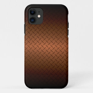 Diamondplate: zwarte patroon naar koper vervagen Case-Mate iPhone case