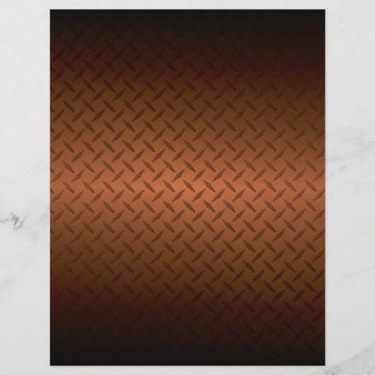 Diamondplate: zwarte patroon naar koper vervagen flyer (Voorkant)