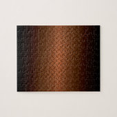 Diamondplate: zwarte patroon naar koper vervagen legpuzzel (Horizontaal)