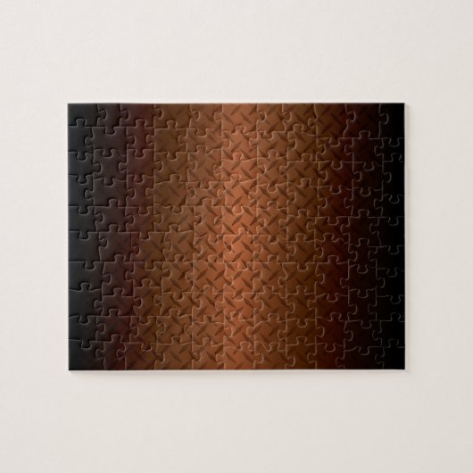 Diamondplate: zwarte patroon naar koper vervagen legpuzzel (Horizontaal)