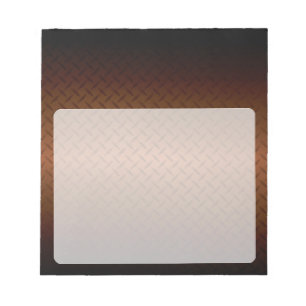 Diamondplate: zwarte patroon naar koper vervagen notitieblok