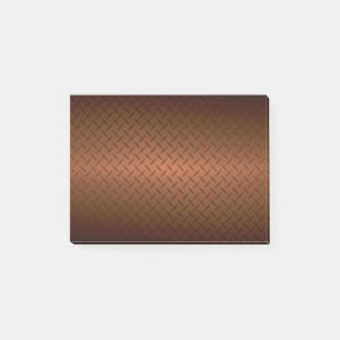 Diamondplate: zwarte patroon naar koper vervagen post-it® notes