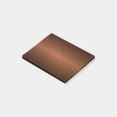 Diamondplate: zwarte patroon naar koper vervagen post-it® notes (Schuin)