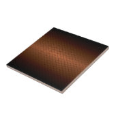 Diamondplate: zwarte patroon naar koper vervagen tegeltje (Zijkant)