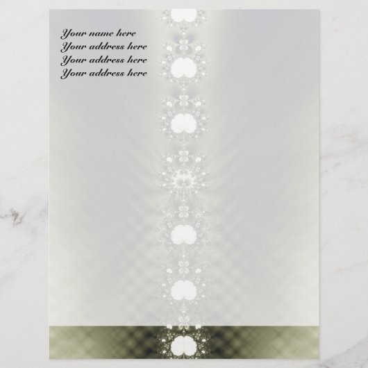 Diamonds Aangepast Briefpapier Briefhoofd Sjabloon (Voorkant)