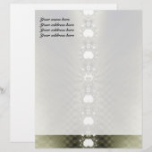 Diamonds Aangepast Briefpapier Briefhoofd Sjabloon (Voorkant / Achterkant)