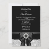 Diamonds Afbeelding Birthday Party Black White Kaart (Achterkant)