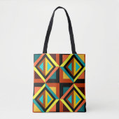 Diamonds Allover-Canvas tas (Voorkant)