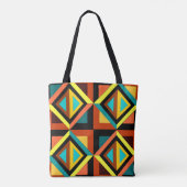 Diamonds Allover-Canvas tas (Achterkant)