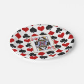 Diamonds and Hearts Queen Party Papieren Bordje (Gekanteld)