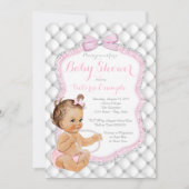 Diamonds and Pearls Baby shower Kaart (Voorkant)