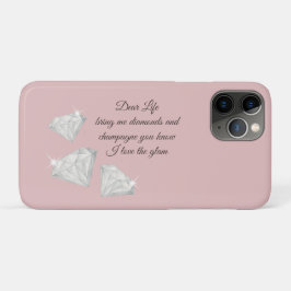 Diamonds & Champagne Citaat – Dear Life Editie Case-Mate iPhone Case