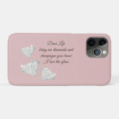 Diamonds & Champagne Quote – Dear Life Edition Case-Mate iPhone Case (Achterkant (horizontaal))