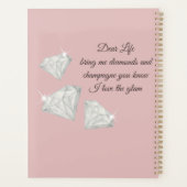 Diamonds & Champagne Quote – Dear Life Edition Planner (Achterkant)