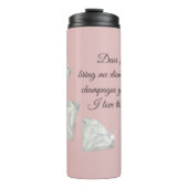 Diamonds & Champagne Quote – Dear Life Edition Thermosbeker (Voorkant)