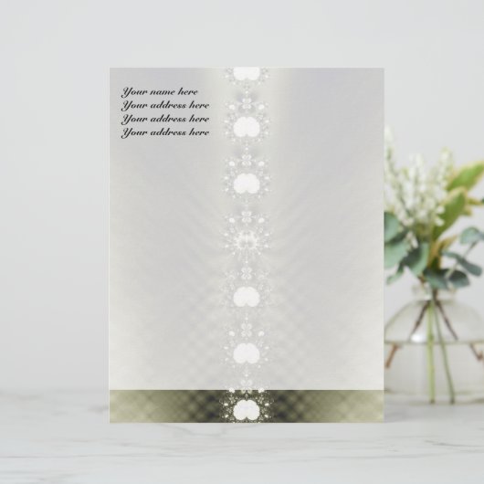 Diamonds Custom Letterhead Briefhoofd Sjabloon (Staand voorkant)