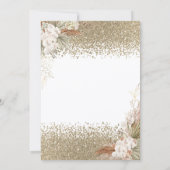  Diamonds Eiffel Tower Bow Flowers Bridal Shower  Kaart (Achterkant)