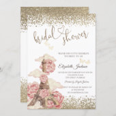  Diamonds Eiffel Tower Peonies Butterfly  Kaart (Voorkant / Achterkant)