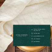 Diamonds Emerald Agaat Initiaal F Letter Monogram Visitekaartje