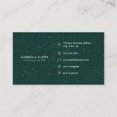 Diamonds Emerald Agaat Initiaal G Letter Monogram Visitekaartje (Achterkant)