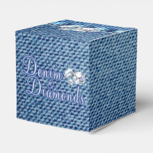 Diamonds en Denim Party Bedankdoosjes