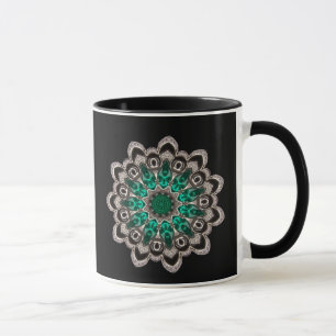 Diamonds en Emeralds Kaleidoscoop Mok