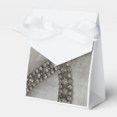 Diamonds en Faux Fur Favor Box Bedankdoosjes (Voorkant Zijde)