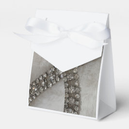 Diamonds en Faux Fur Favor Box Bedankdoosjes