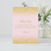 Diamonds en Golden Glitter Dank u wel kaarten (Staand voorkant)
