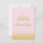 Diamonds en Golden Glitter Dank u wel kaarten (Achterkant)