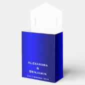 Diamonds en Pearls Blue Wedding Bedankdoosjes (Geopend)