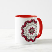 Diamonds en Rubies Kaleidoscoop Mok (Voorkant rechts)