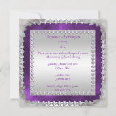 Diamonds en veren 45e verjaardag kaart (Achterkant)