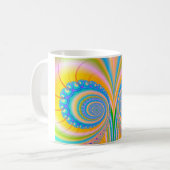 Diamonds Fractal van Shirley Taylor Koffiemok (Voorkant links)