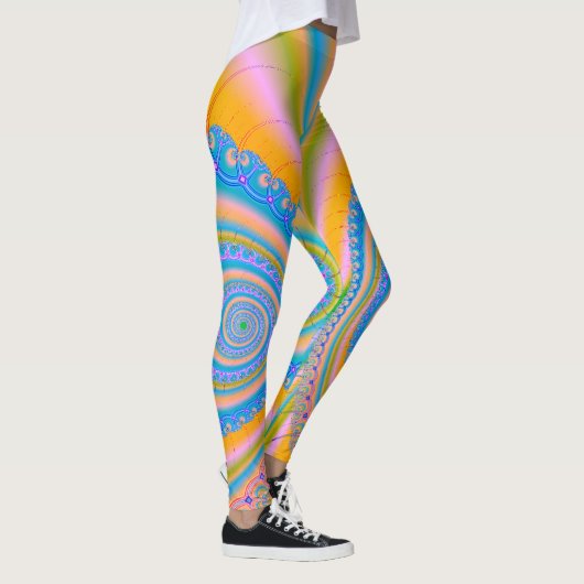 Diamonds Fractal van Shirley Taylor Leggings (Rechts)