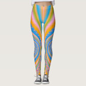 Diamonds Fractal van Shirley Taylor Leggings (Voorkant)