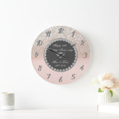 Diamonds Glitter Bokeh 25th Wedding Jubileum Grote Klok (Huis)