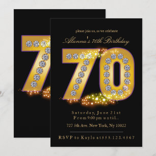 Diamonds & Gold, 70e verjaardag Kaart