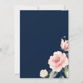 Diamonds Gold Afstudeerder Pet Rozen Navy Blue Afs Kaart (Achterkant)